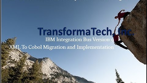 IBM Integration Bus V9 New Features XML_TO_COBOL
