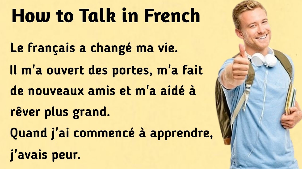 Comment parler en français । How to Talk in French । Learn French - YouTube