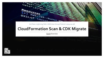 AWS CloudFormation Scan & CDK Migrate