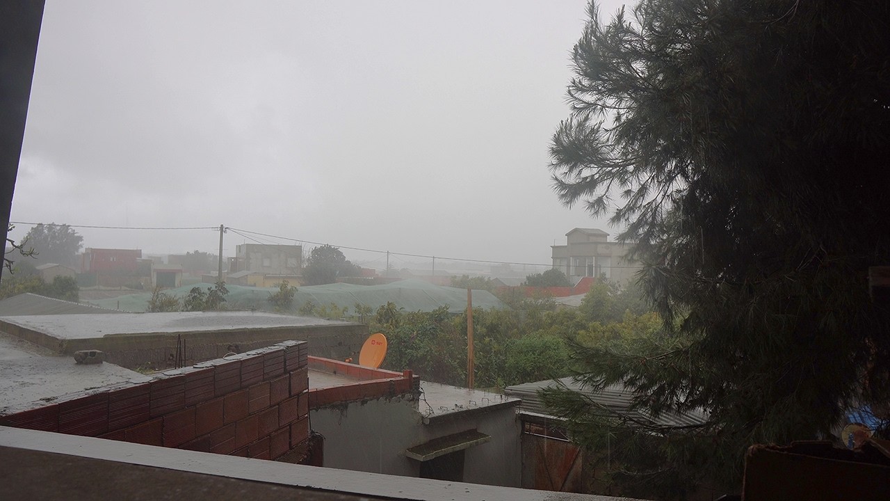 Powerful Wind & Heavy Rain Storm in a Quiet Village | Relaxing Rain Sounds for Sleep