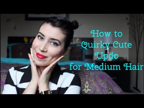 Hoe kan Quirky & Cute Updo voor halflang haar!