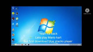 Kindmaster Windows 7 Blue Stacks Mario Kart Video