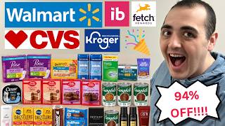 ABSOLUTELY INSANE IBOTTA COUPONING HAUL (GOT EVERYTHING 94% OFF!) ~ WALMART / KROGER / CVS DEALS