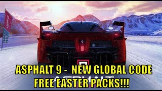 Asphalt 9 - New Redeem Code 4/1/2024 PC Xbox IPhone Android Steam 5 FREE Easter Packs (GLOBAL)