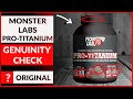 FAKE Monster Labs Pro Titanium Protein Powder Vs Genuine