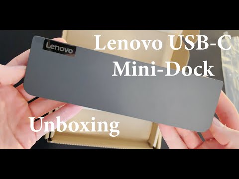 Lenovo USB-C Mini-Dock (40AU0065EU) Docking Station Unboxing 4K