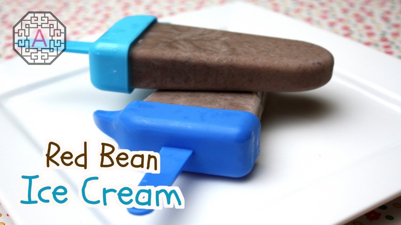 Korean Red Bean Ice Cream (팥 아이스크림, Pat Icecream) Aeri's Kitchen YouTube