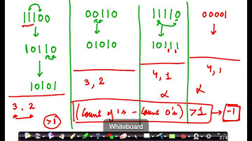 LeetCode Contest 241 Question 2: Minimum Number of Swaps to Make the Binary String Alternating