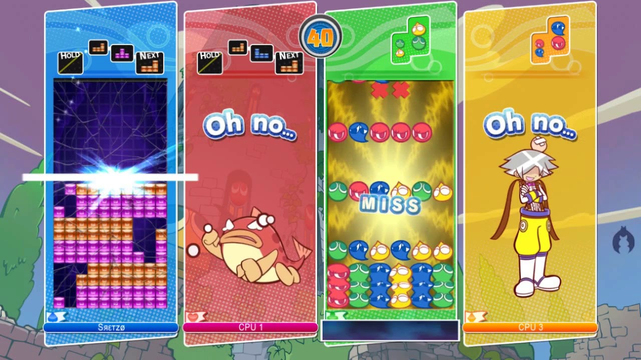 Puyo Puyo Tetris | Big Bang mode with 3 AI Core CPU - YouTube