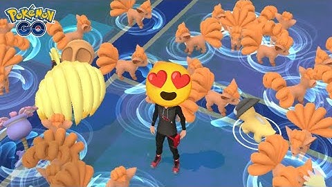 🤯 Insane Spawn of Shiny Vulpix ✨ | Vulpix Spotlight Hour 🌜... Pokemon go