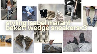 how to style wedge sneakers