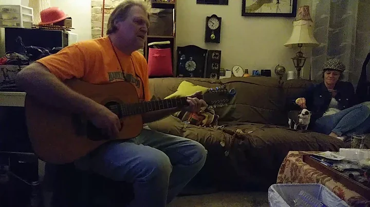 Grant Simons in my living room, May 3, 2019.