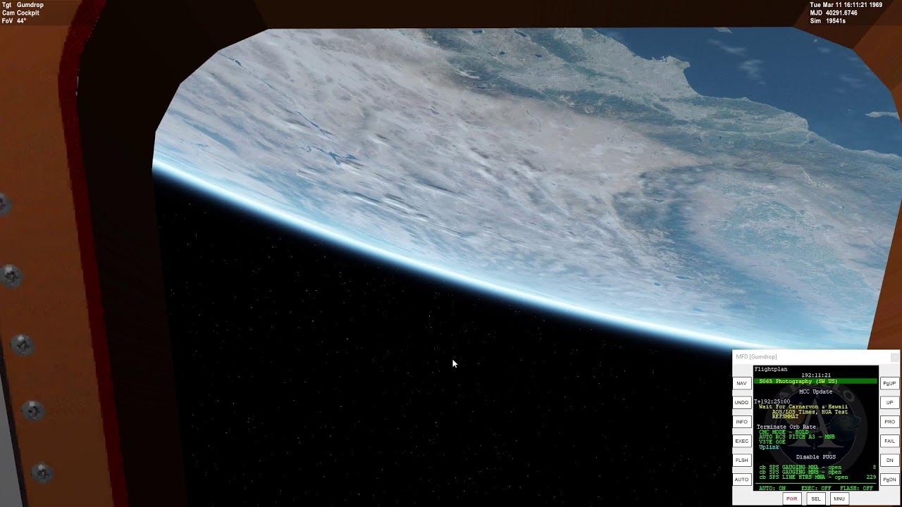 Apollo 9 NASSP 8 Beta - Open Orbiter - Starting nainth day