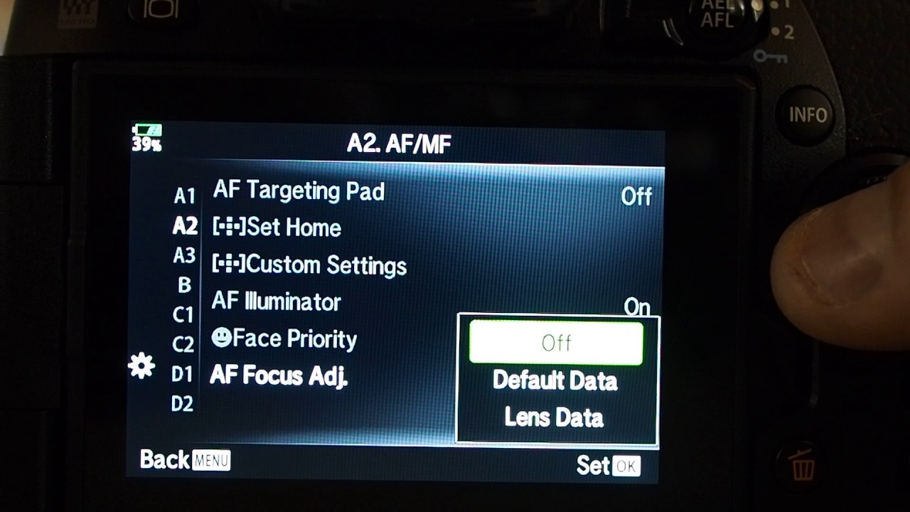 Olympus OMD EM1 Mark II Menu System Options YouTube