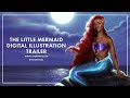 The Little Mermaid Digital Painting - Halle Bailey - Trailer