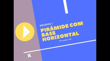 pirâmide reta base horizontal