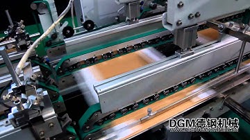 DGM MEGAFOLD 1650SL FOLDER GLUER Producing 4 corner boxes(Linear guide system