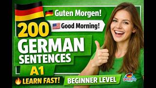 Live:100 German Sentences You MUST Know  A1 German Speaking Practice