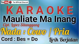 Mauliate Ma Inang (Burjuni Dainang i) Karaoke Versi Cowo/Pria/Male||Cipt. Tagor Tampubolon