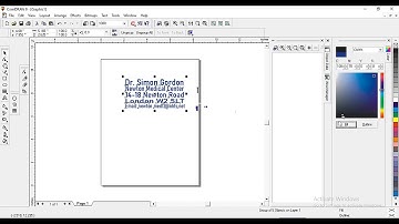 How we can Design Simple Stamp  in Corel Draw