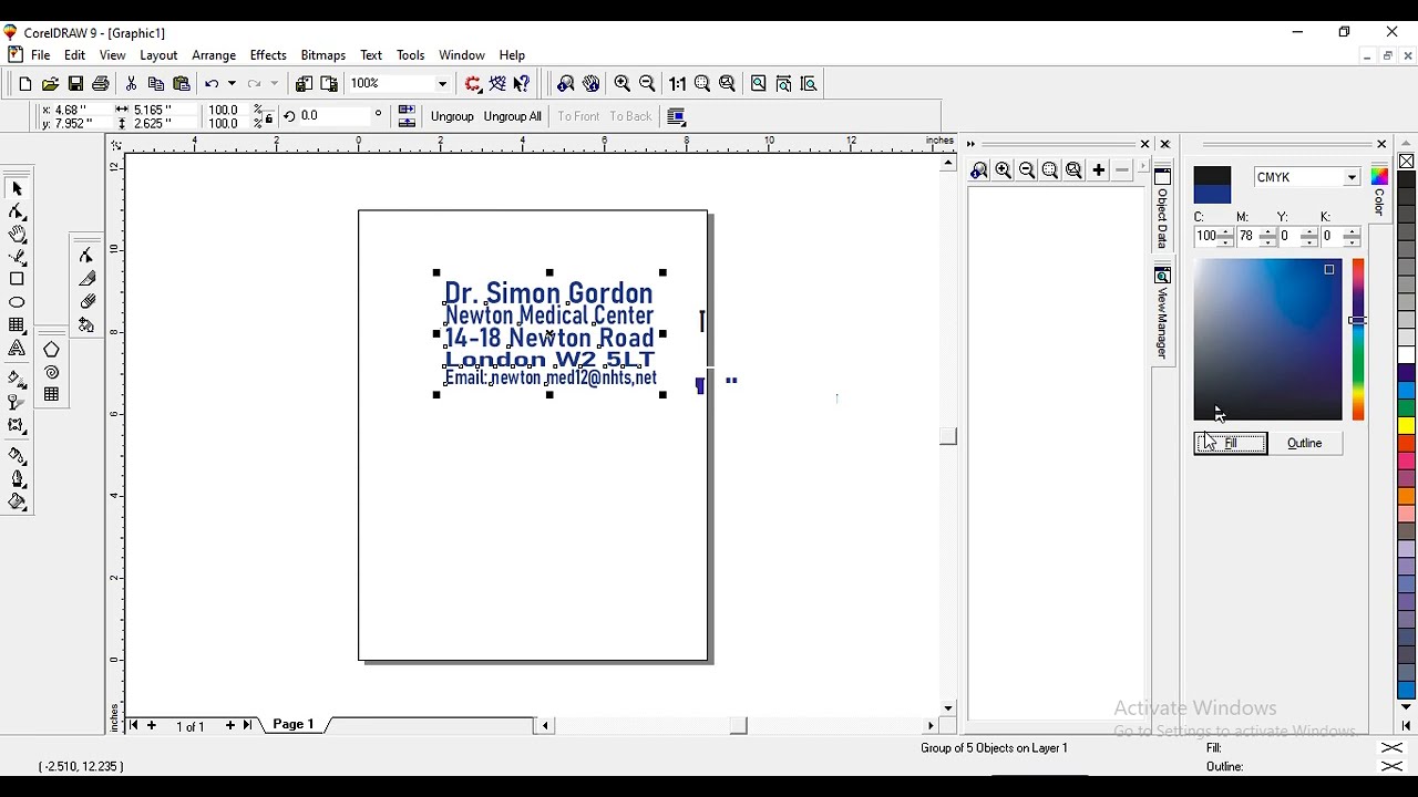 How we can Design Simple Stamp in Corel Draw YouTube