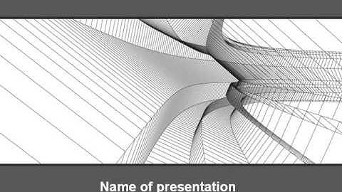 Abstract Tunnel Turn PowerPoint Template by PoweredTemplate.com