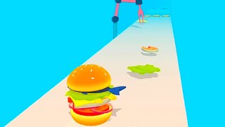 BURGER RUSH 🍔🍗🍔 Mobile Games All Levels Gameplay Walkthrough New Update Game Max Level BR01 GVXJK screenshot 1