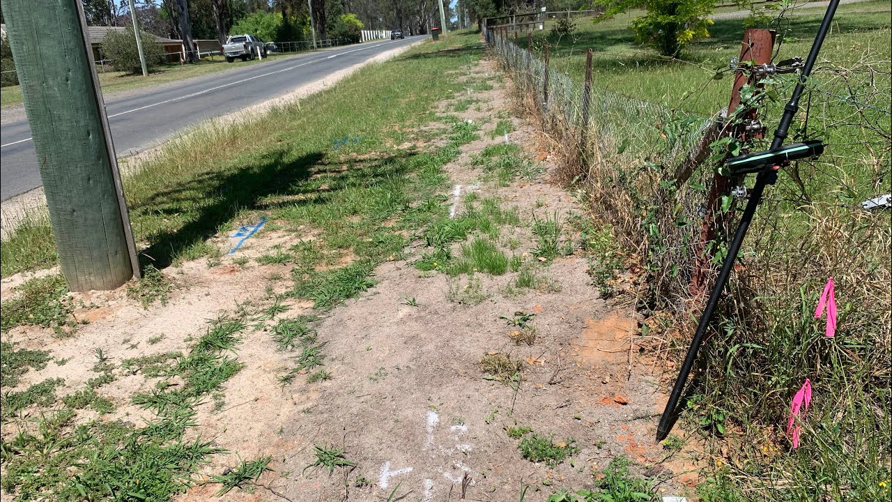 Boundary marking power poles 