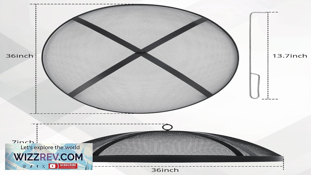 Искрозащитный экран Garvee Fire Pit для костра, легко поднимаемый, нержавеющая сталь