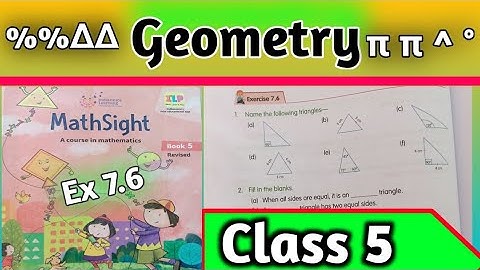 Geometry Class 5 Maths Sight|Ex 7.6 | Chapter 7 Geometry  | Maths Sight Class 5| Harsh Public School