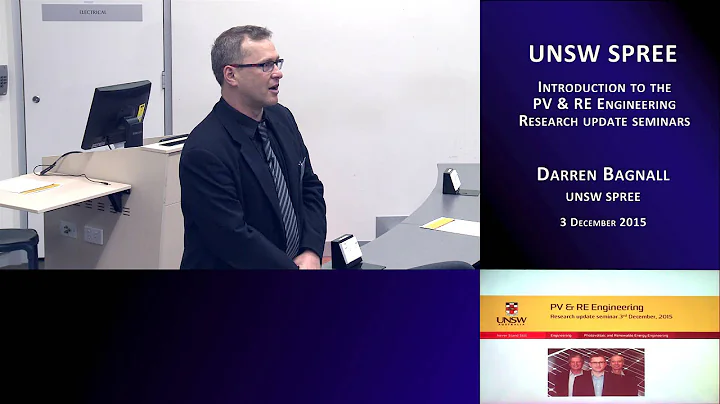 UNSW SPREE 201512-03 Research Update - 1 Darren Bagnall - Intro