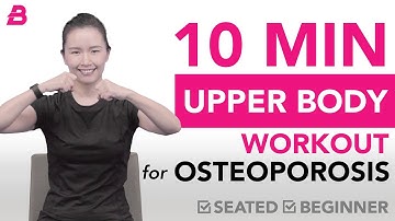 10 Minute Upper Body Chair Workout for Osteoporosis | Seated | Beginner