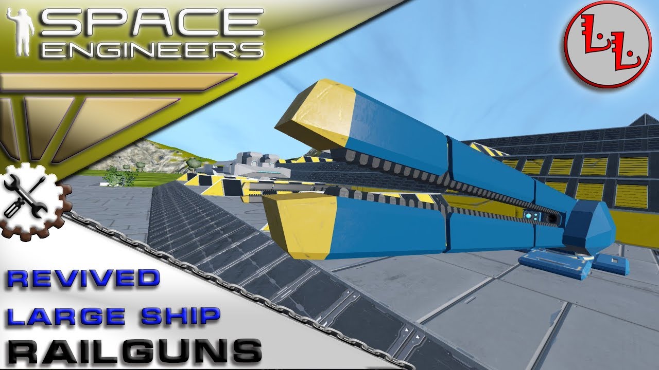 Space Engineers - ПМ - Revived Large Ship Railguns - Рельсовая пушка ...