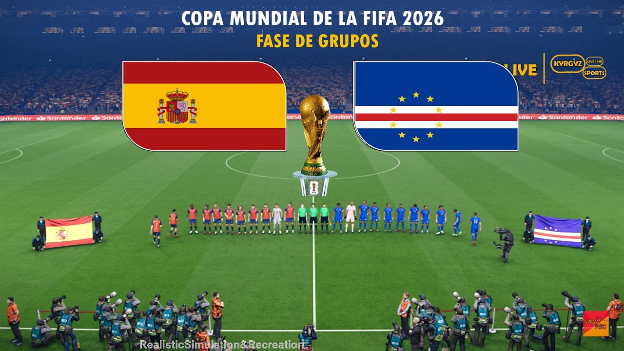 ESPAÑA vs CABO VERDE | Copa Mundial de la FIFA 2026 Grupo H | Simulación completa del partido PES 21