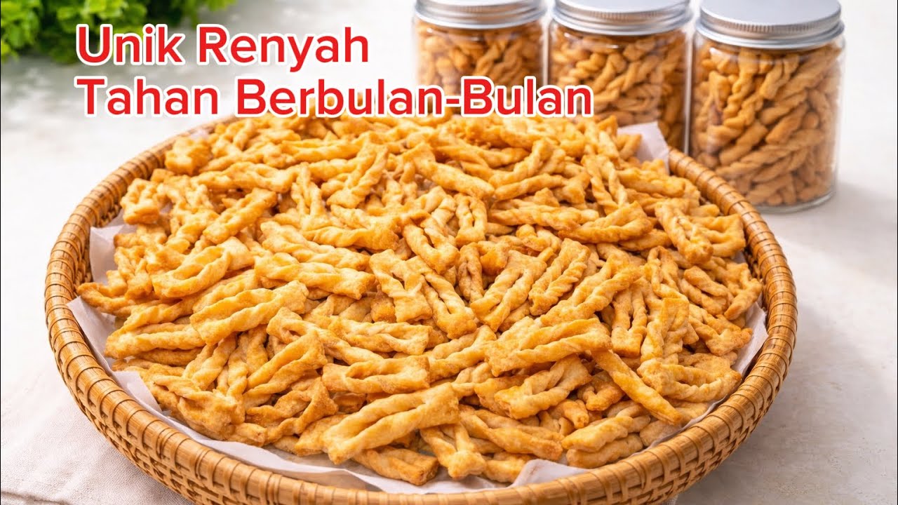 KUE KERING LEBARAN BIKINNYA SATSET TANPA OVEN JADI UNIK TAHAN BERBULAN-BULAN ‼️ ISIAN TOPLES LEBARAN