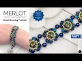 How to: Merlot Crystal Chaton Beaded Bracelet Tutorial - Part I