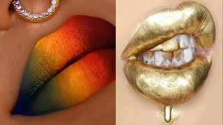 Lipstick Tutorial Compilation 2018 💄 New Amazing Lip Art Ideas 2018  💜 Part  10