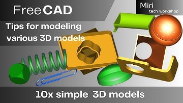 FreeCAD 10 simple 3D models, part 27