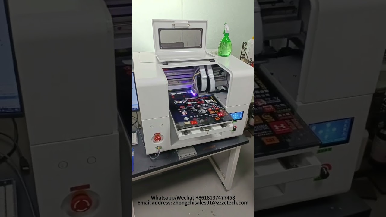 A3 UV 3040 digital Varnish Label Machine Flatbed Multifunctional printer