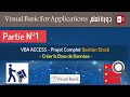 01  vba access  crer la base de donnes  projet complet  gstock