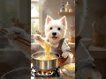 ANJING LUCU MEMASAK (THE DOG WAS COOKING) #ai #animals #pets #dogs