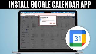How To Install Google Calendar as App on Mac