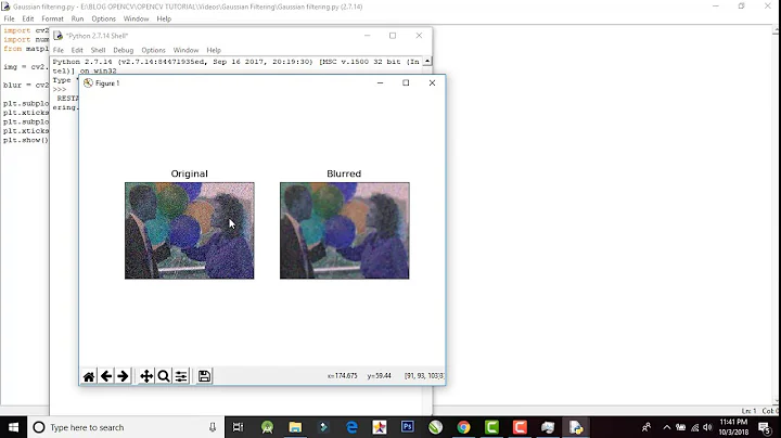 Method Gaussian Filtering with OpenCv Python