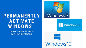 Activate Windows 10/8/8.1/7 All Version without Software