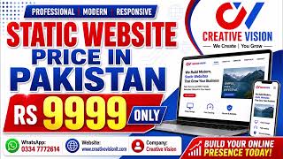 Static Website Price in Pakistan 2026 | HTML, CSS, JavaScript, PHP, Bootstrap