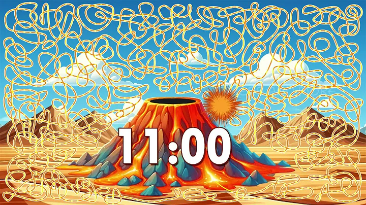 11 Minute Volcano 🌋 Timer Bomb 💣 | Confetti Eruption