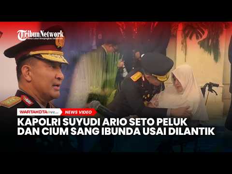 Kapolri Suyudi Ario Seto Langsung Peluk dan Cium Sang Ibunda Usai Dilantik Prabowo