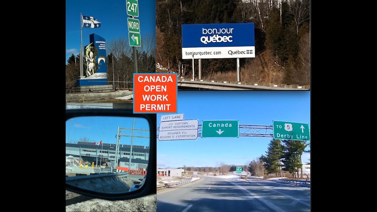 Easiest Canada Open Work Permit Stamping Road Trip from US- Vermont to Quebec Border in -20 Celcius