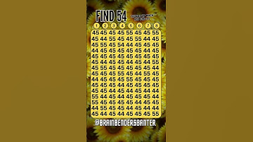 Test Your Observation Skills With This FAST Number Game! #shorts