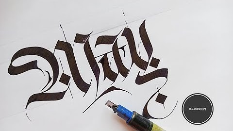 Oddly Satisfying Video /Best Pilot Parallel Pen Calligraphy